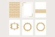 12 Damask pattern invitation frames, an Illustration by Bloom21Art (Thumbnail 2 of 5)