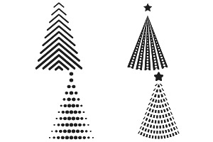 Christmas Trees Set 4