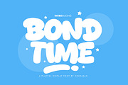 Bond Time, a Sans Serif Font by khurasan (Thumbnail 1 of 6)