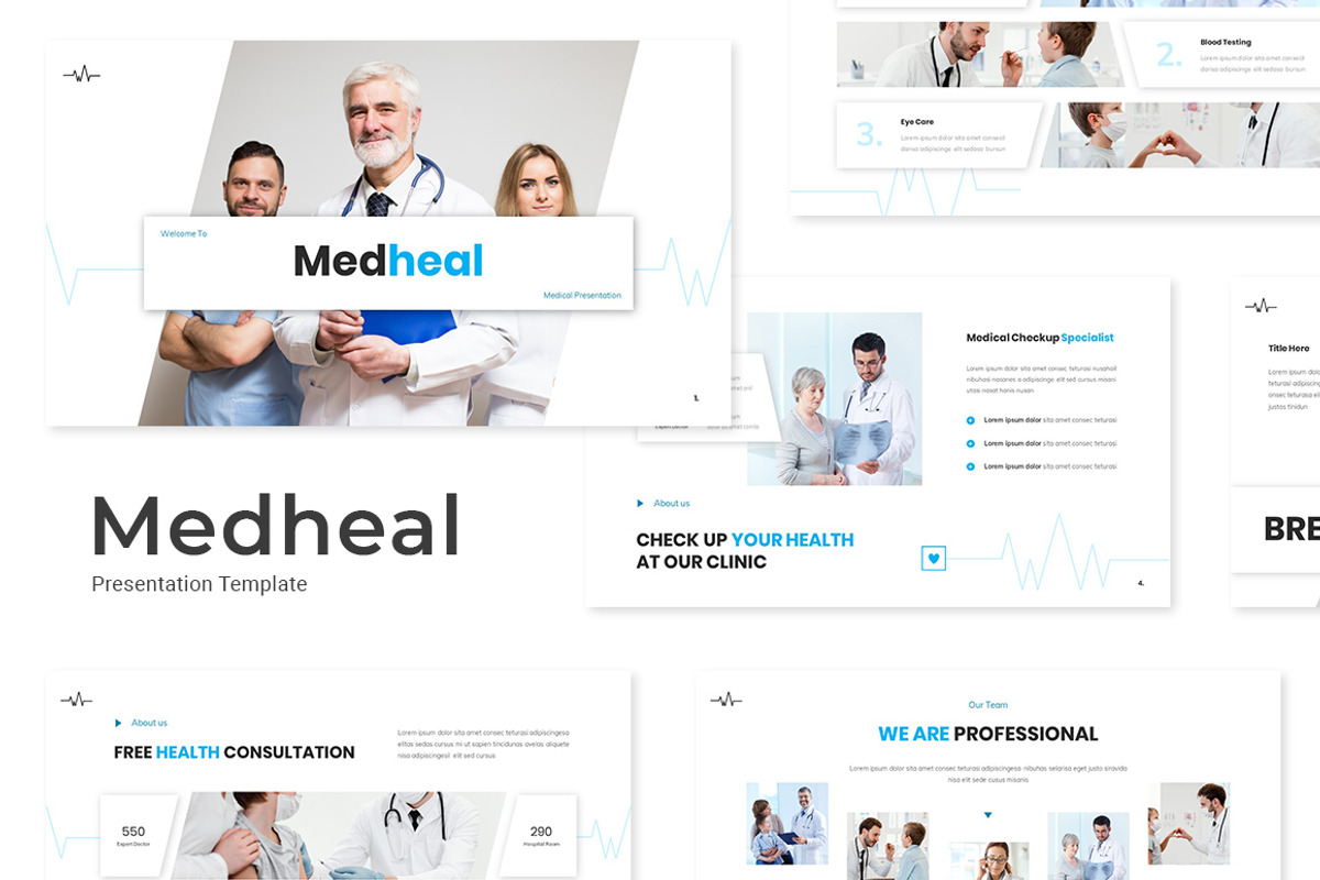 Medheal - Medical Powerpoint, a Presentation Template by Design Persona (Photo 1 of 5)