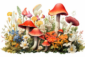 Enchanting Mushroom Flowers