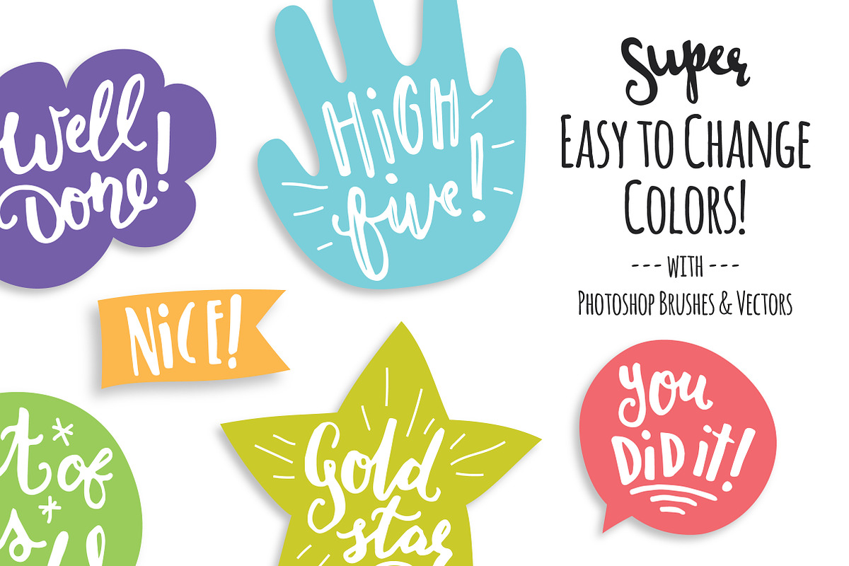 Awesome Encouragement Stamps!, an Object Graphic by The Pen and Brush (Photo 5 of 5)