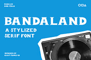 Bandaland – Stylized Serif Font, a Serif Font by Craft Supply Co. (Thumbnail 1 of 8)