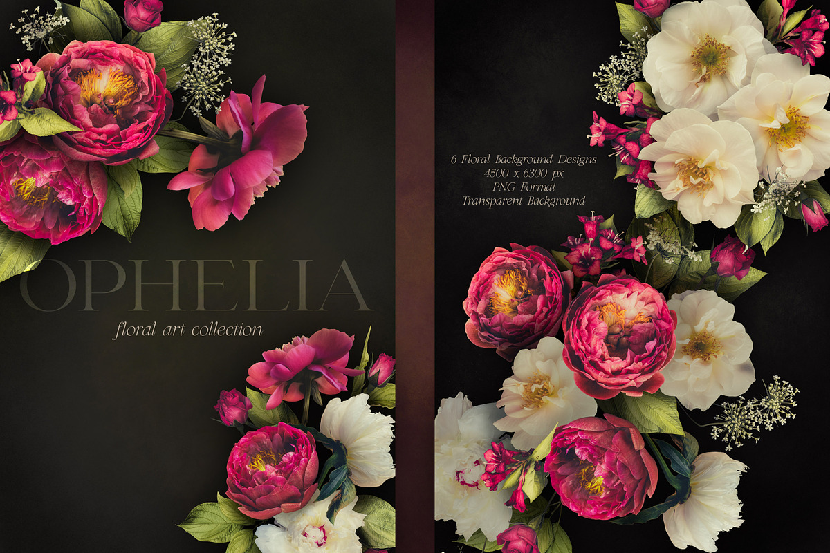 Ophelia Dark Moody Florals, an Object Graphic by Eclectic Anthology (Photo 6 of 14)