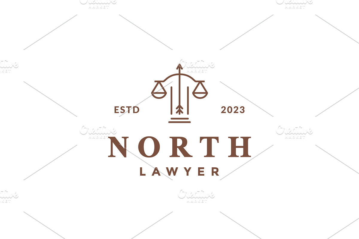 arrows scale attorney law firm logo, a Branding & Logo Template by devastd