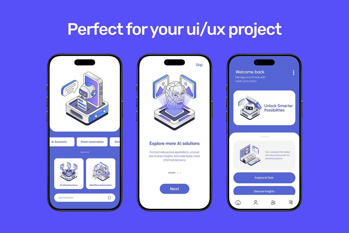 70 AI Isometric illustrations, a Technology Illustration by Vectors Market (Photo 3 of 11)