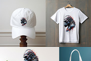 Futuristic of gorilla cybernetic, an Animal Illustration by yod67 (Thumbnail 8 of 8)
