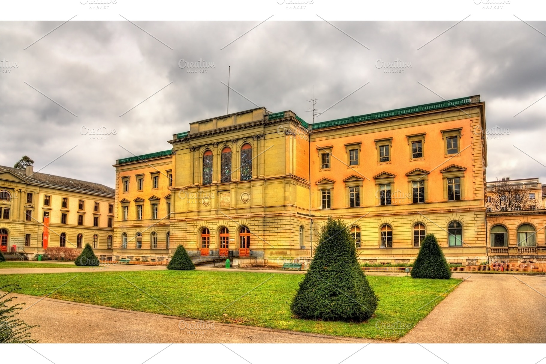 Uni Bastions, the oldest building of the University of Geneva -, a Nature Photo by Leonid Andronov