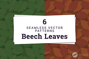 Beech Leaves Vector Pattern