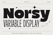 Norsy - Variable Display, a Sans Serif Font by Adam Fathony (Thumbnail 2 of 19)