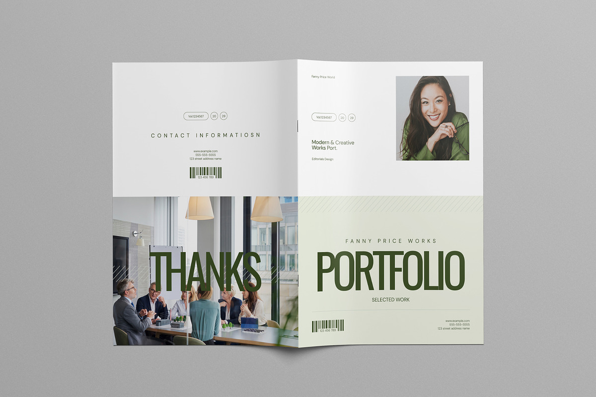 Design Portfolio Template | CANVA, a Brochure Template by Pixelpick (Photo 6 of 9)