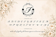 Savitri Flower Monogram, a Handwritten Font by Yoga Letter (Thumbnail 5 of 6)