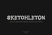 SKETCHLETON – Hand Drawn Bone Font, a Font by TypeTasty Font (Thumbnail 1 of 9)