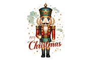 Nutcracker Christmas Sublimation, a Seasonal Illustration by Creative design (Thumbnail 2 of 6)