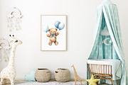 Cute Teddy Bear Baby Shower Clipart, a Decorative Illustration by Primrose Blume (Thumbnail 5 of 5)
