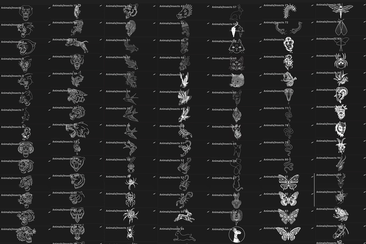 Bundle Animals & Insects -Stamp Sets, a Brush Add-On by LA Studio Sthlm (Photo 11 of 15)