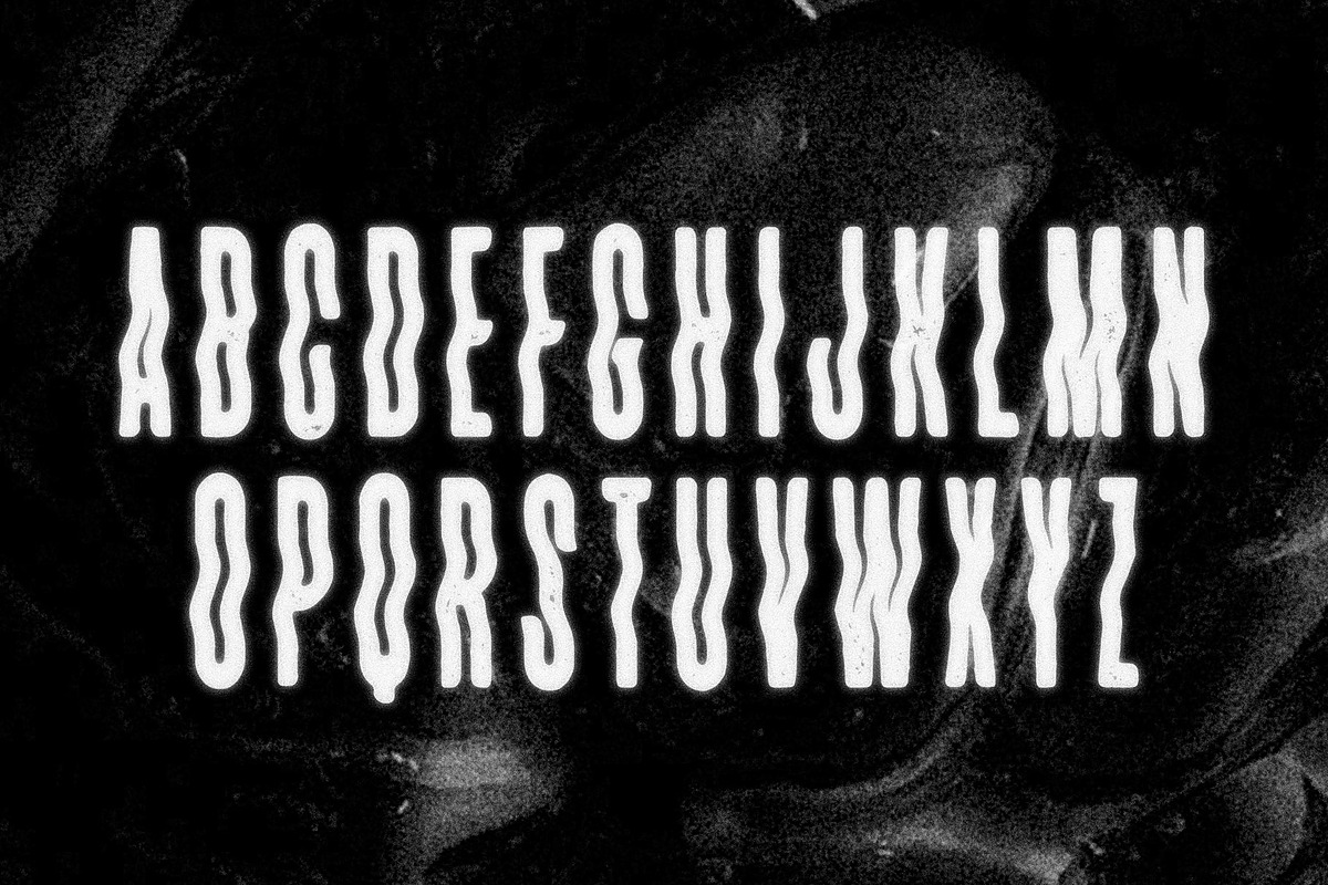 CHAOS - A Warped Display Font, a Font by Mark Richardson (Photo 2 of 3)