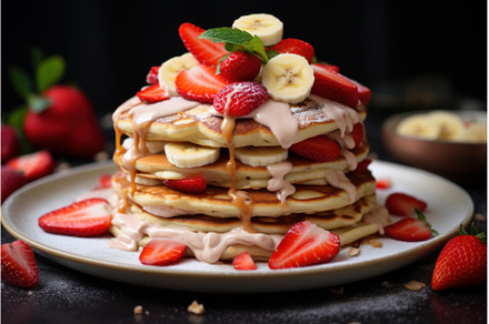 Aromatic Pancakes banana honey, a Food & Drink Photo by Ylivdesign