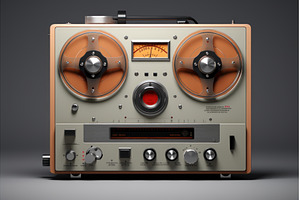 Vintage Retro tape recorder, a Technology Photo by Ylivdesign