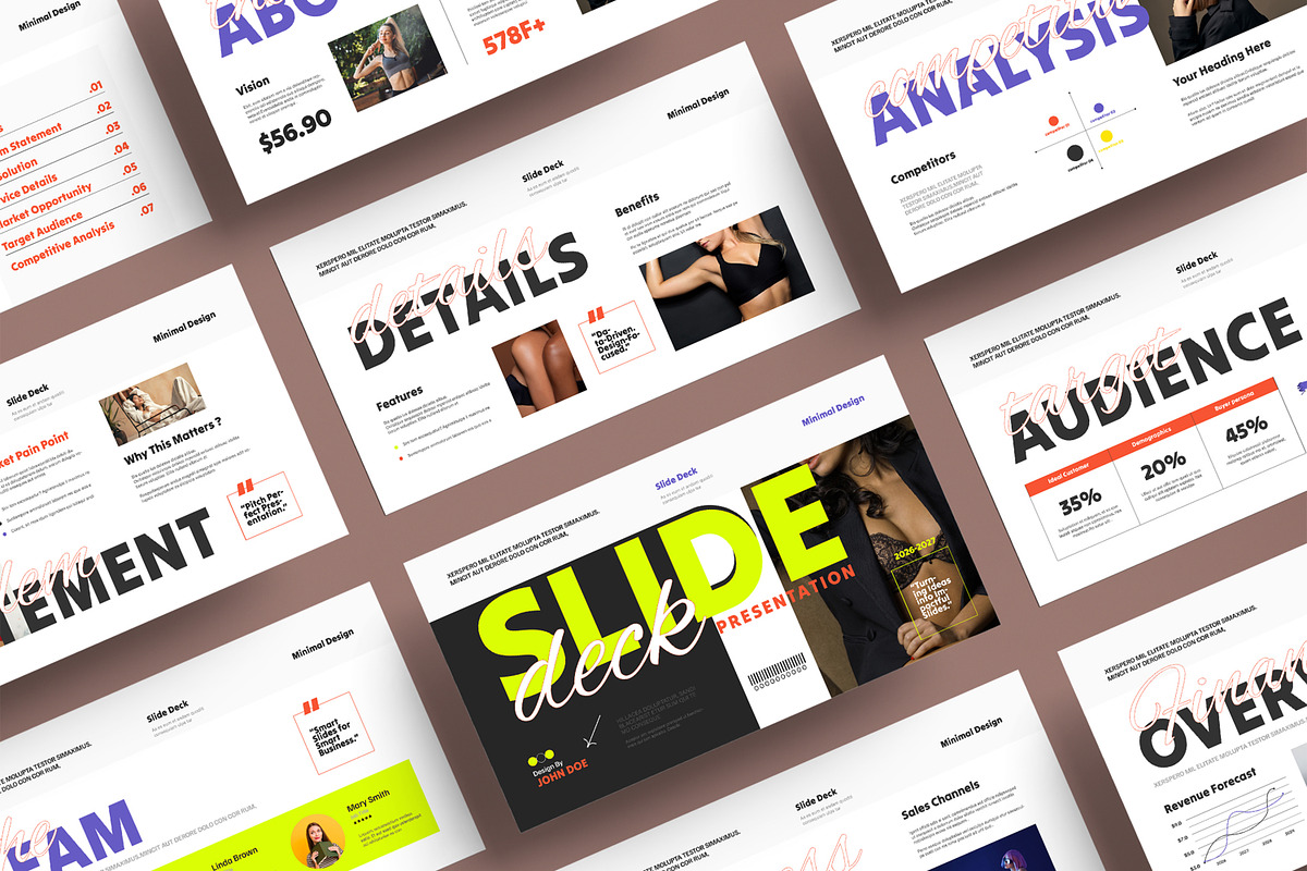 Modern Slide Deck Presentation, a Presentation Template by MightyDesign (Photo 1 of 8)
