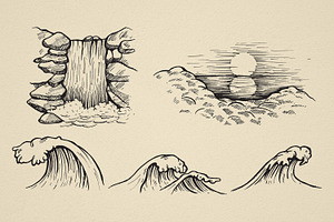 Nature Forest Hand Drawn Elements 2