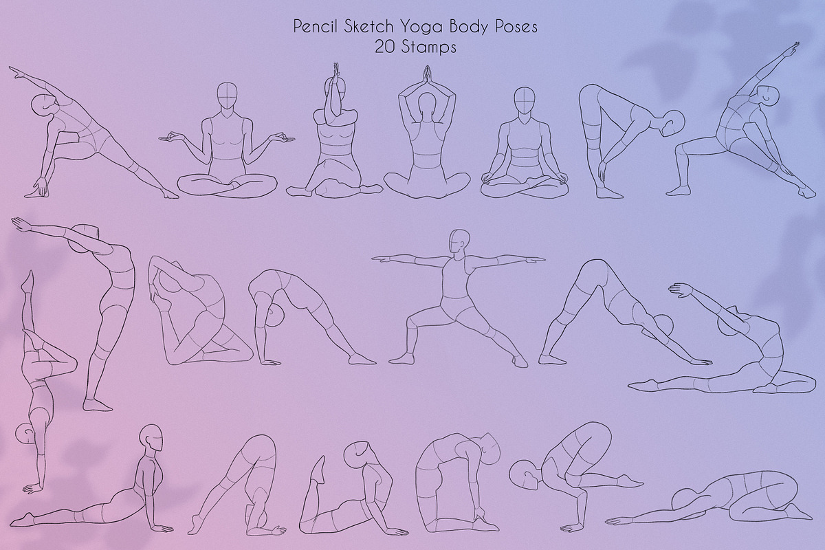 155 Procreate Female Poses Bundle, a Brush Add-On by SmuffizStudio (Photo 7 of 9)