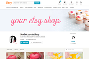 Etsy Shop Cover Photo - cupcakes 2, a Cups & Container Mockup by the studio louvain shop (Thumbnail 1 of 2)