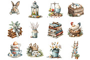 Rustic Easter clipart, an Illustration by DreamArtGraphic (Thumbnail 3 of 4)