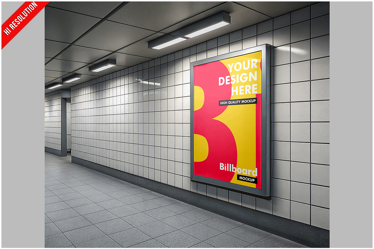 Outdoor Hoarding Mockup, a Product Mockup by Bruno's Shop (Photo 1 of 3)
