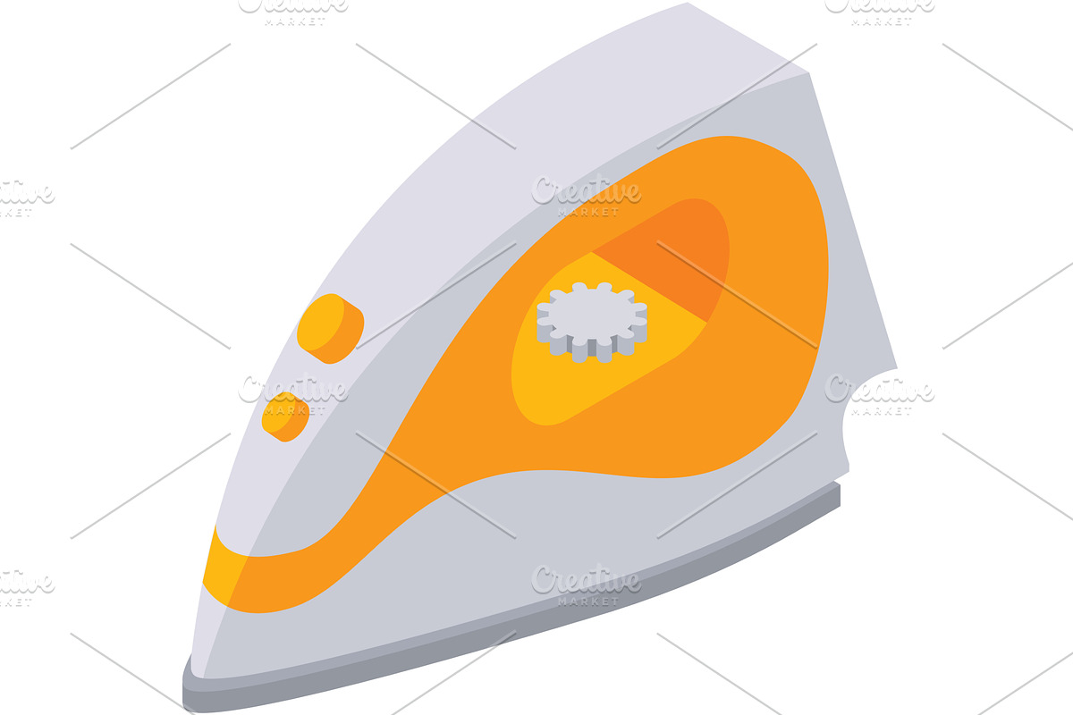 Iron vector icon electric home, an Object Illustration by SiberianArt
