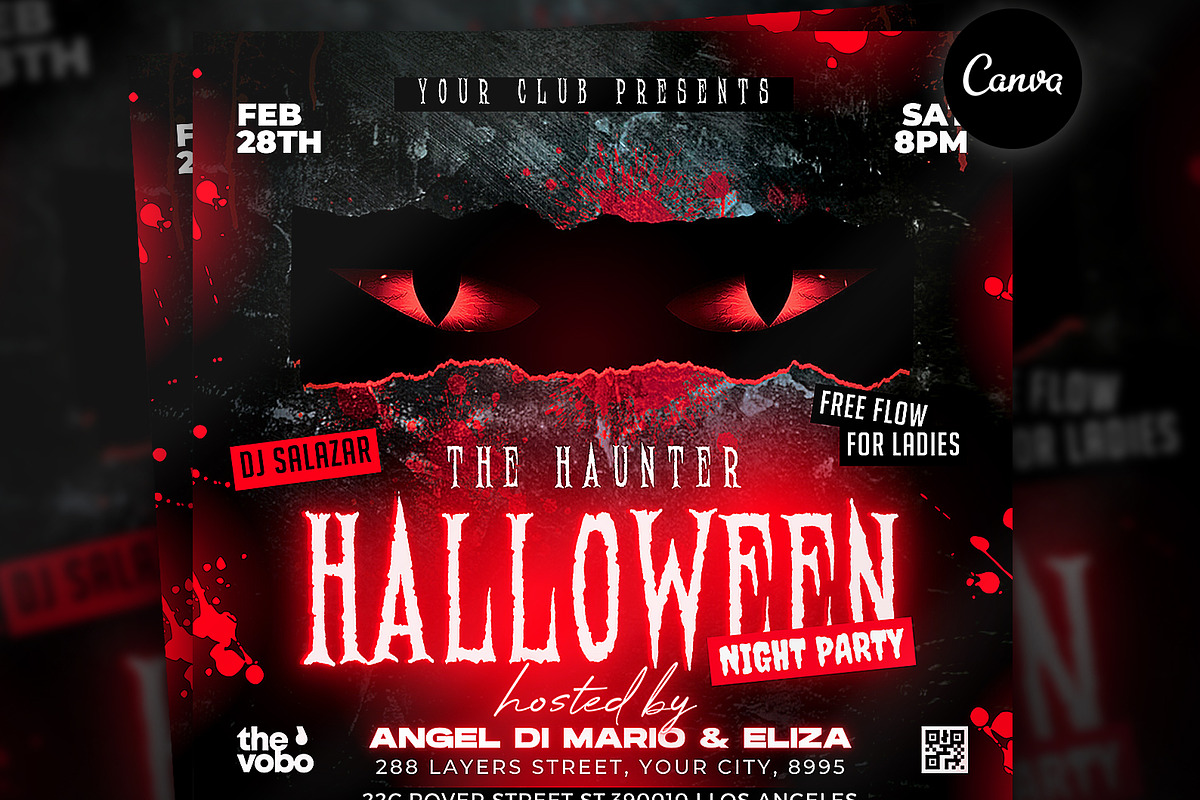 Halloween Party Flyer, a Flyer Template by FLYERHIVE (Photo 1 of 3)