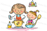 Cartoon family spends time together, a Person Illustration by Bubert Art (Thumbnail 5 of 8)