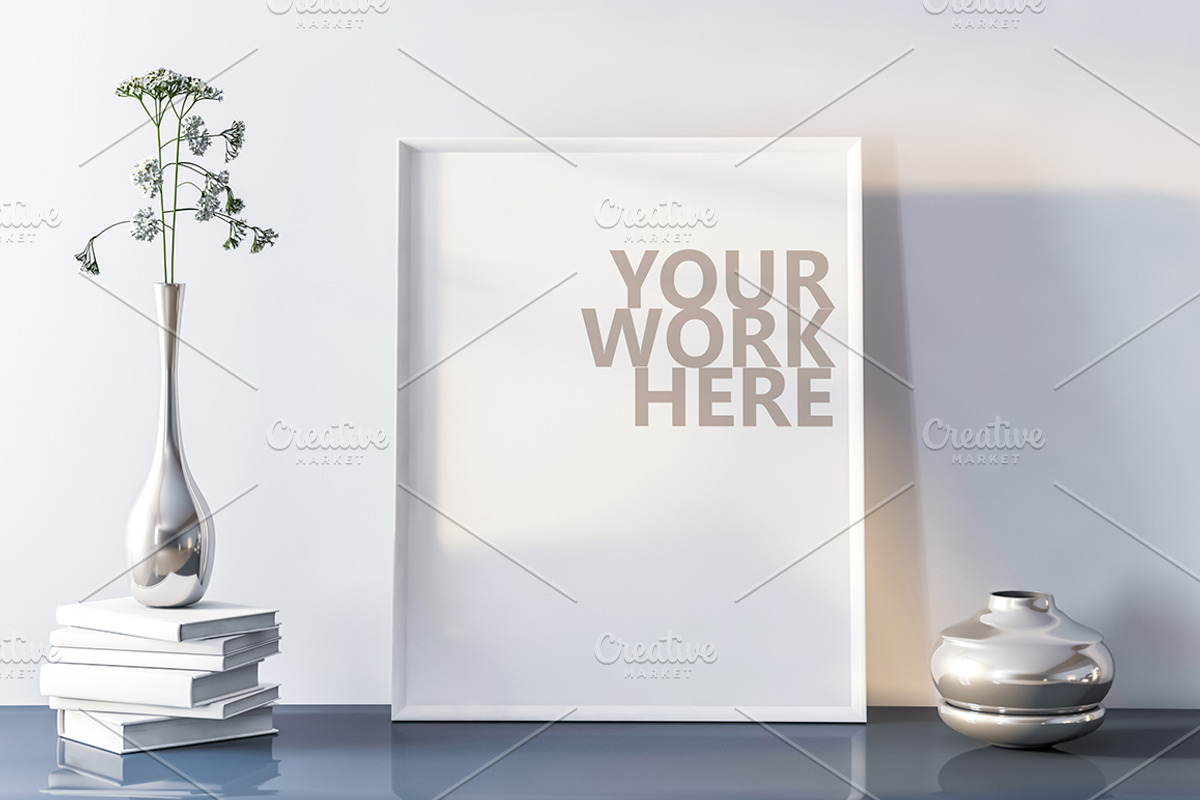 13 new PSD Frame Mockups, a Print Template by Radmila (Photo 6 of 9)