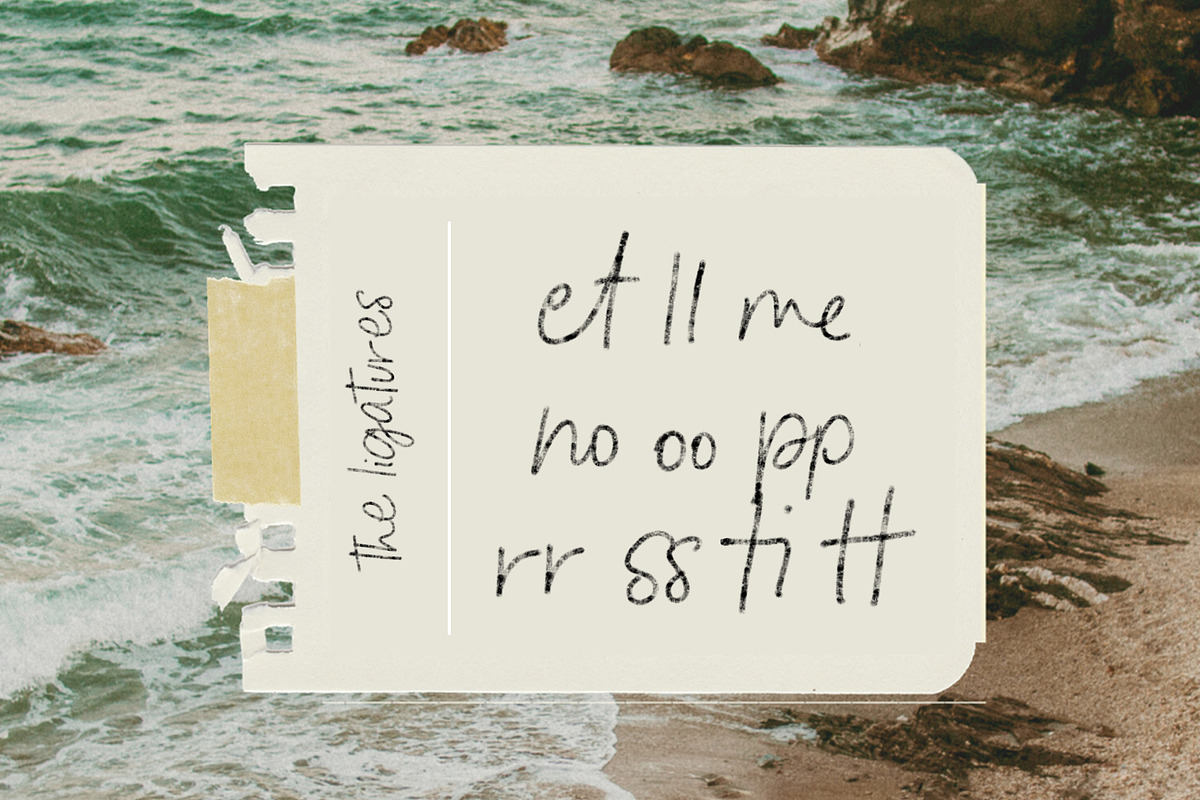 Beach Kiss Mini font, a Script Font by Creator Goodies (Photo 4 of 7)