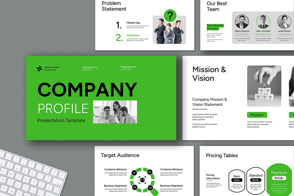 Professional Company Profile Present, a Presentation Template by Mighty-Slide (Photo 1 of 6)