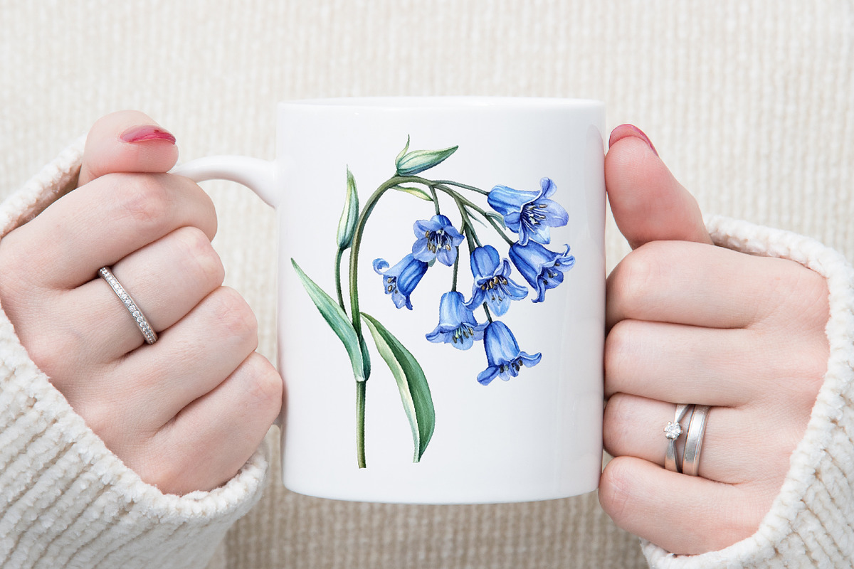 Watercolor Blue Meadow Flowers Clipa, an Illustration by Sublimation Artist (Photo 5 of 6)