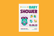 Cute Baby Shower Invitation, an Invitation Template by Neermana (Thumbnail 2 of 4)