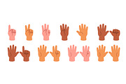 Counting on fingers from 1 to 10 set, a Person Illustration by PaperTrident (Thumbnail 1 of 3)
