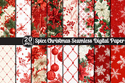 Spice Christmas Seamless Paper, a Pattern Graphic by Black Bird Studio (Thumbnail 1 of 6)