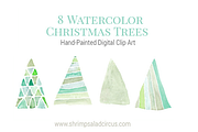 Watercolor Christmas Trees, an Illustration by Shrimp Salad Circus (Thumbnail 1 of 4)