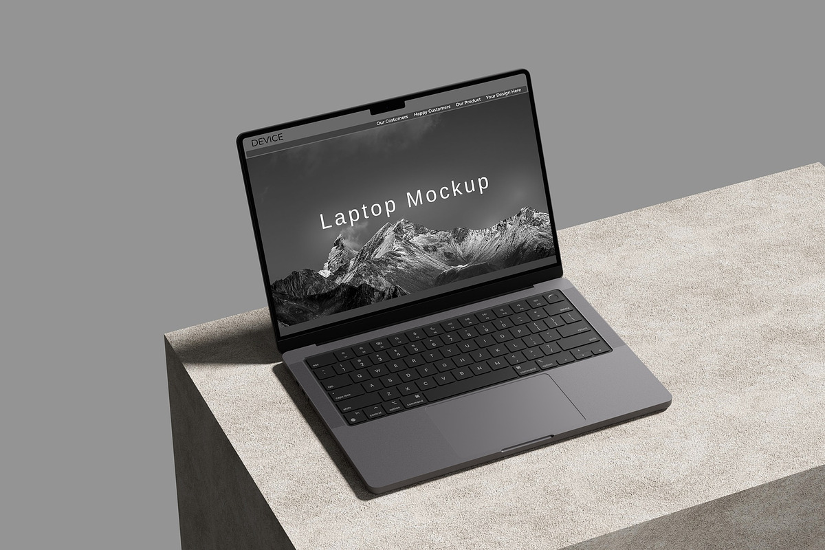 Laptop Mockup, a Mac Mockup by Lxadesign (Photo 3 of 6)