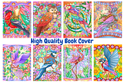 Bird Carousel Coloring Pages, an Animal Illustration by Coco Bloom (Thumbnail 3 of 5)