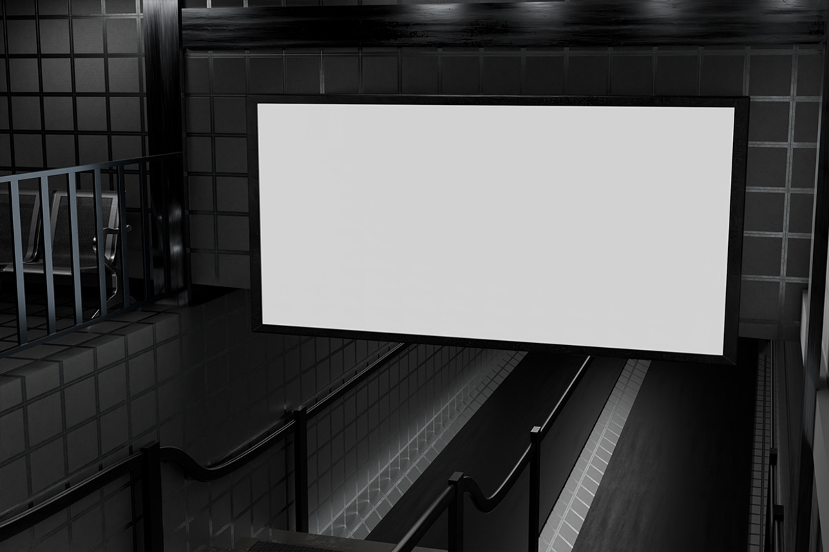 Subway Billboard Mockup, a Mockup by Mockupnine (Photo 5 of 7)