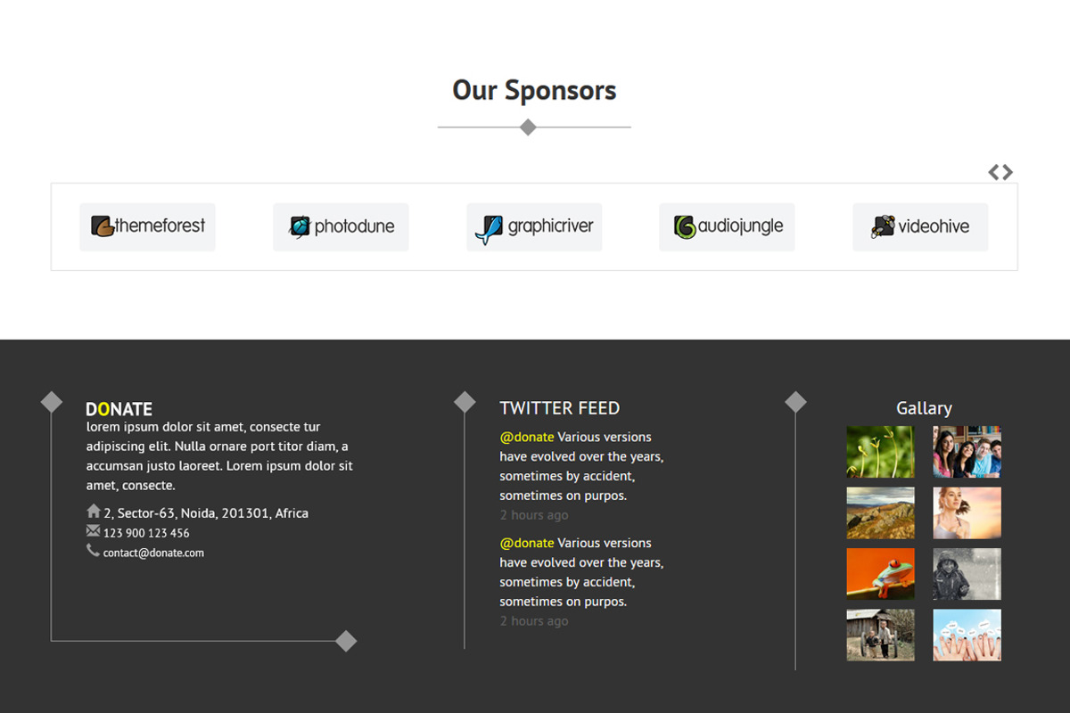 Fundraising HTML Template - Charity, a Websites & App Template by oLanding (Photo 6 of 6)