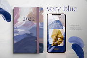 VERY PERI & BLUE abstract textures, a Texture Graphic by Yuliya Derbisheva (Thumbnail 6 of 14)