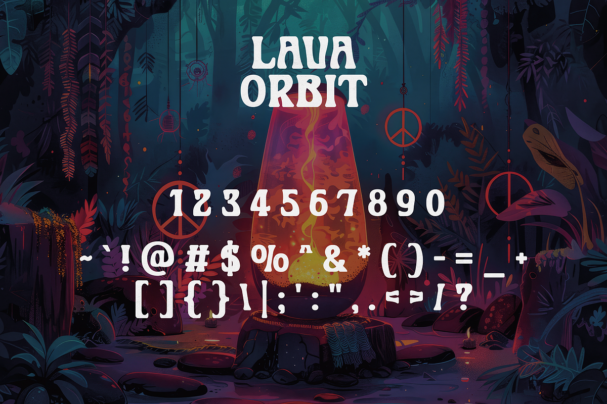 Lava Orbit - Surreal 1970s Typeface, a Sans Serif Font by HipFonts (Photo 9 of 10)