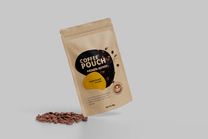 Craft Coffee Pouch Mockup