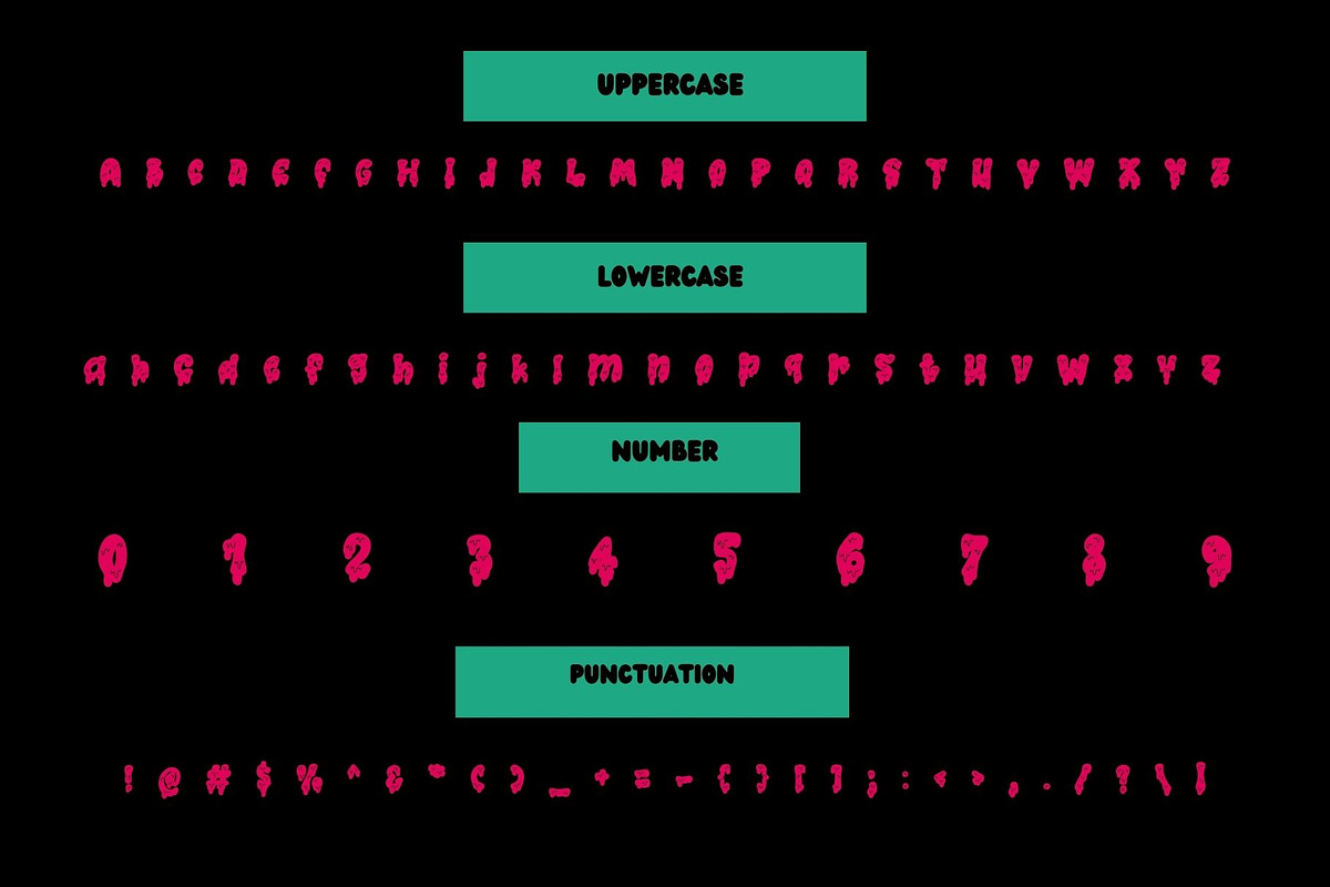 Retro Zombie is a Halloween font, a Handwritten Font by Brown Cupple (Photo 6 of 8)