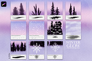 Winter Glow Procreate Brushes, a Brush Add-On by owlasya (Thumbnail 3 of 7)