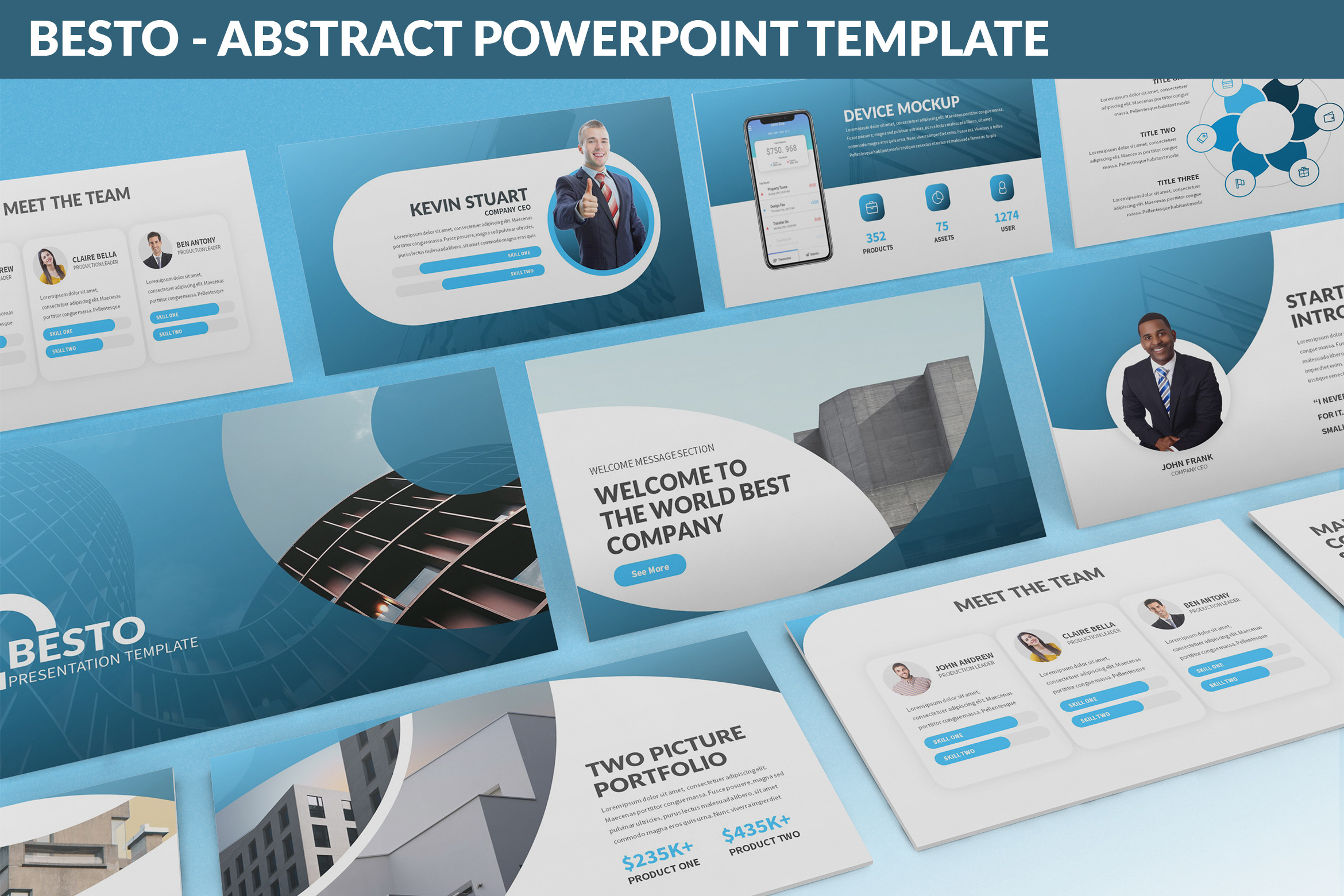 Besto - Abstract Powerpoint Template, a Presentation Template by ...